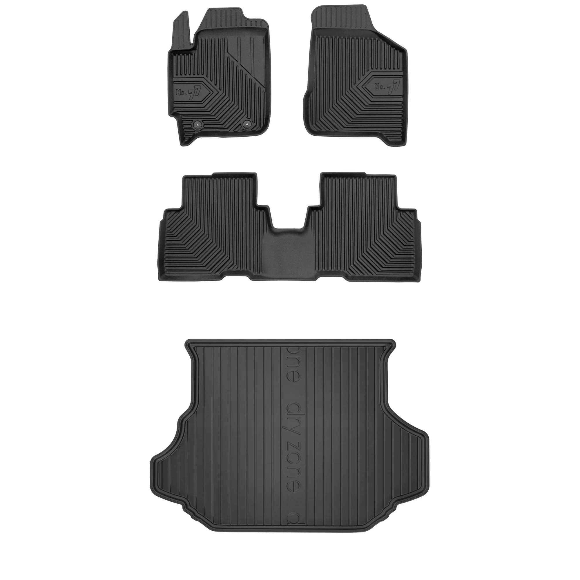 Gumová sada kobercov a rohoží Kia Carens II 2002-2006 5 miest