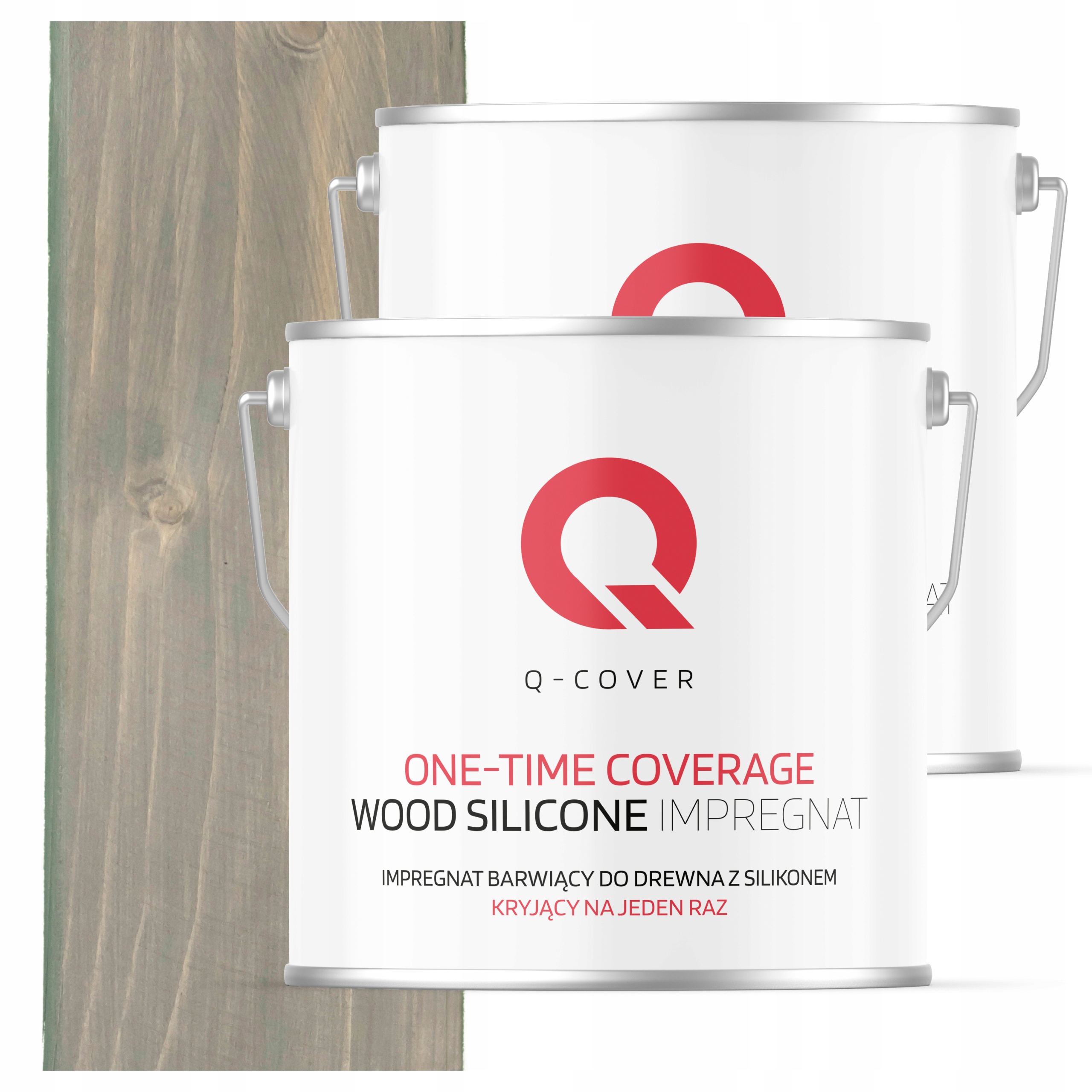 Impregnát na dřevo Barva Pro s vosky 5L Silná barva Jednou Šedá Světlá