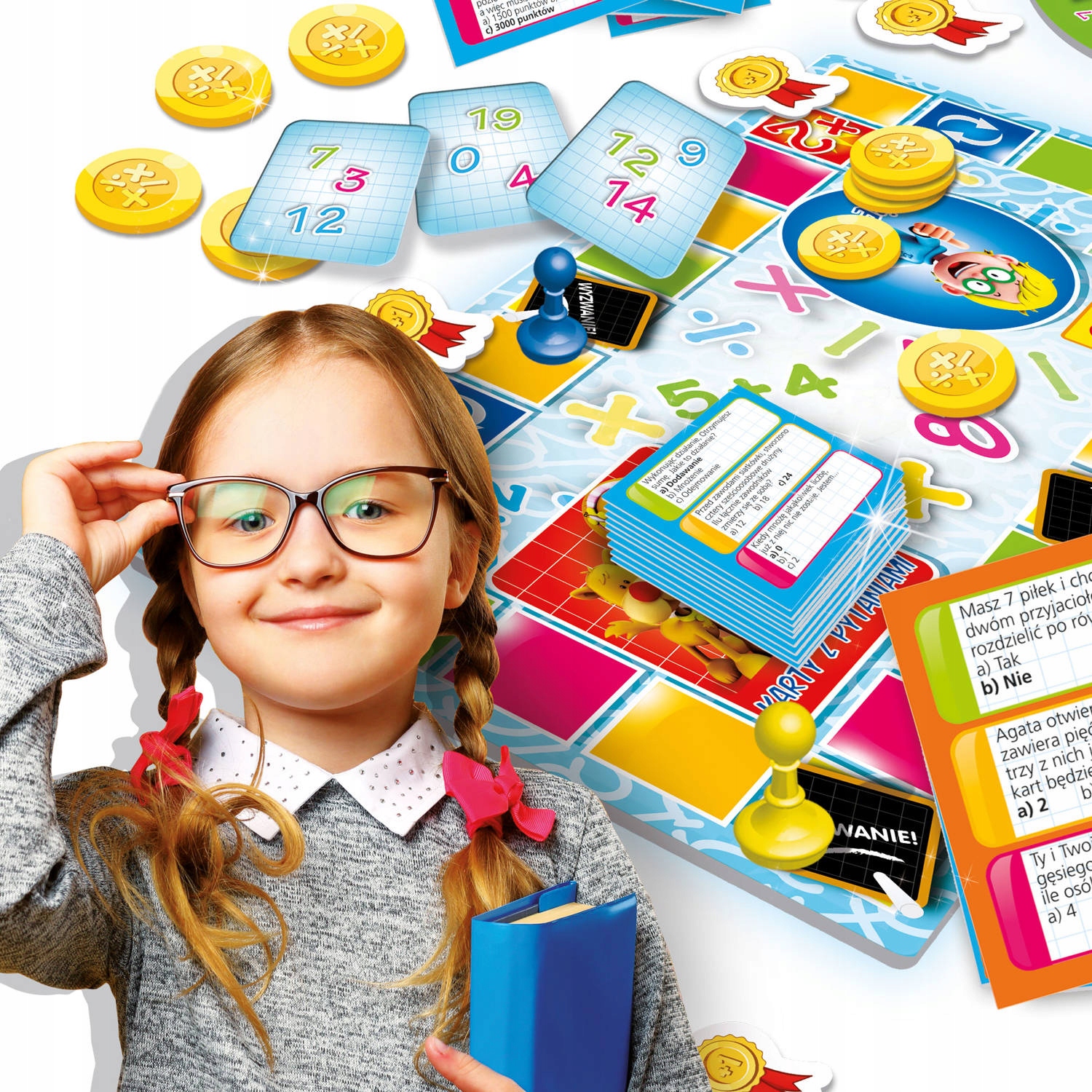 QUIZ MATEMATYKA GRA MAŁY GENIUSZ NAUKA Lisciani Typ Podstawa