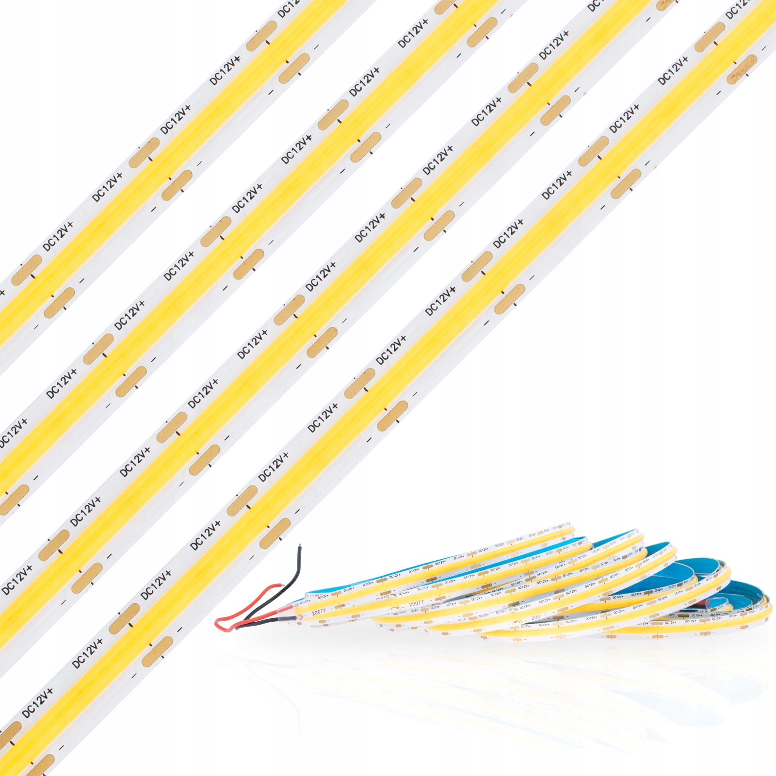 

Taśma Led Cob Pasek Neon 1920 Ciepła 5m 12v