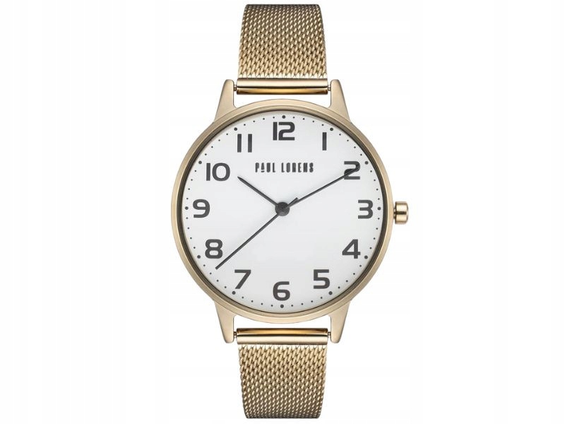 Hodinky s bílým ciferníkem na mesh náramku, elegantní vzor jako dárek