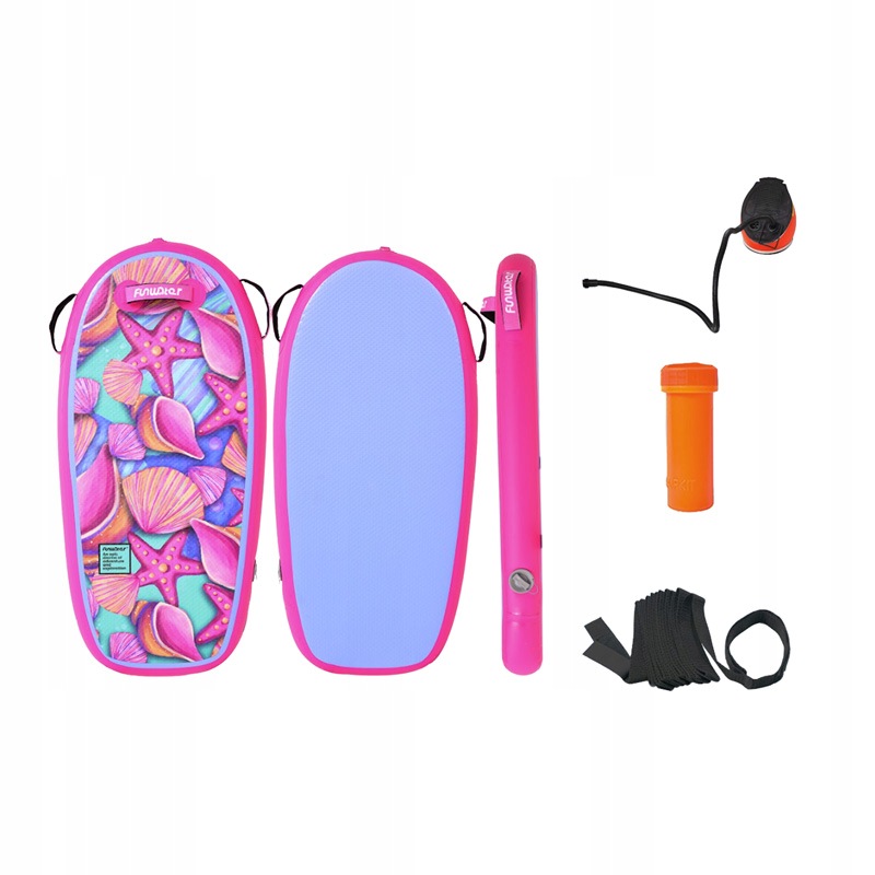 Nafukovací bodyboard FunWater ESIZ00089 1,1m (růžový)