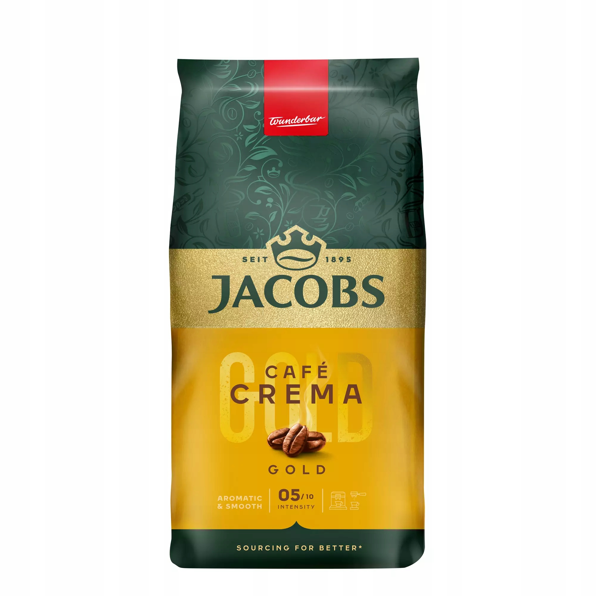 Jacobs Cafe Crema Gold Kawa Ziarnista 1 Kg