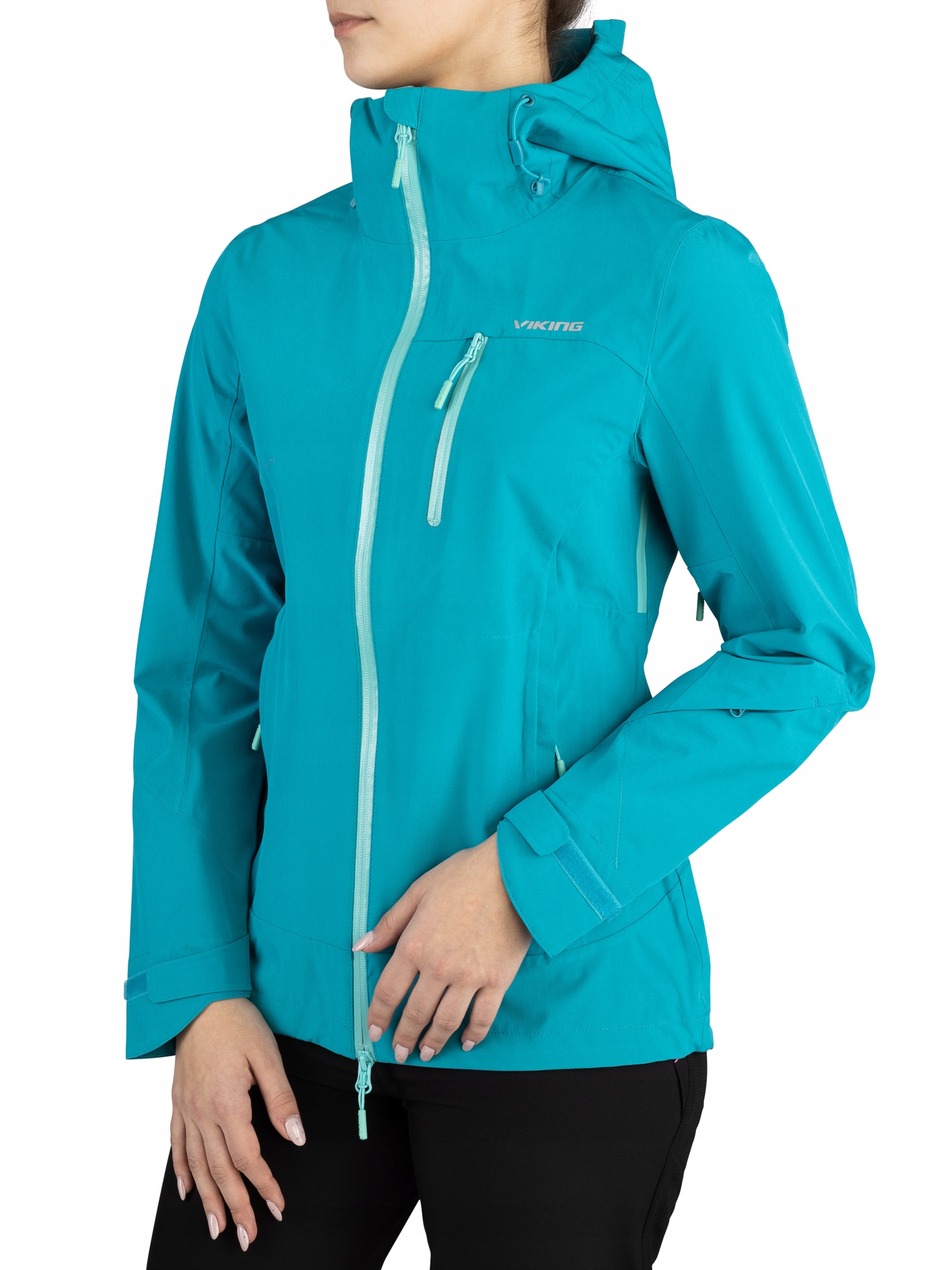 Przeciwdeszczowa kurtka damska Viking Trek Pro 2.0 Lady-turkusowa rozmiar M
