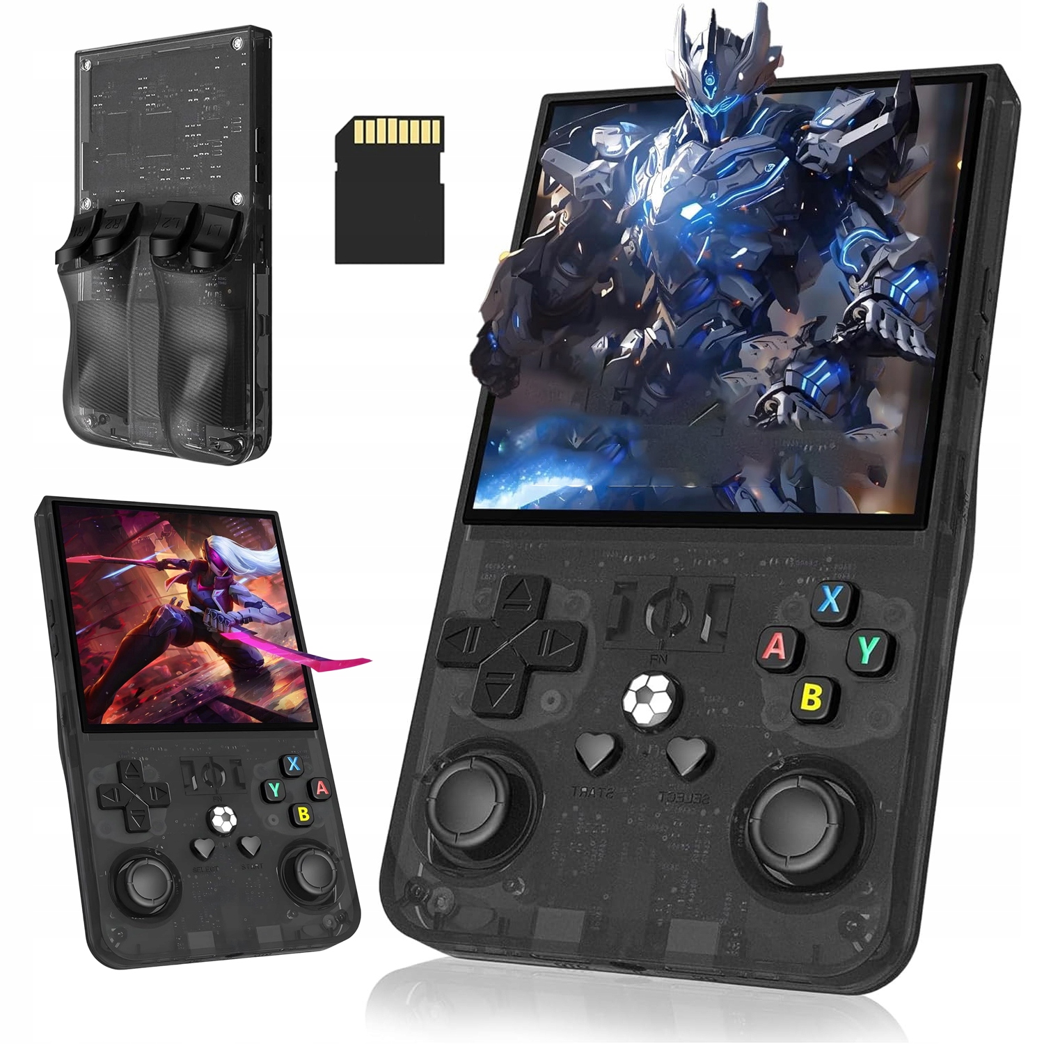 Konsola Do Gier Retro Z 18000 Grami Pamięcią 64GB I Ekran Ips 4 Cale Czarna