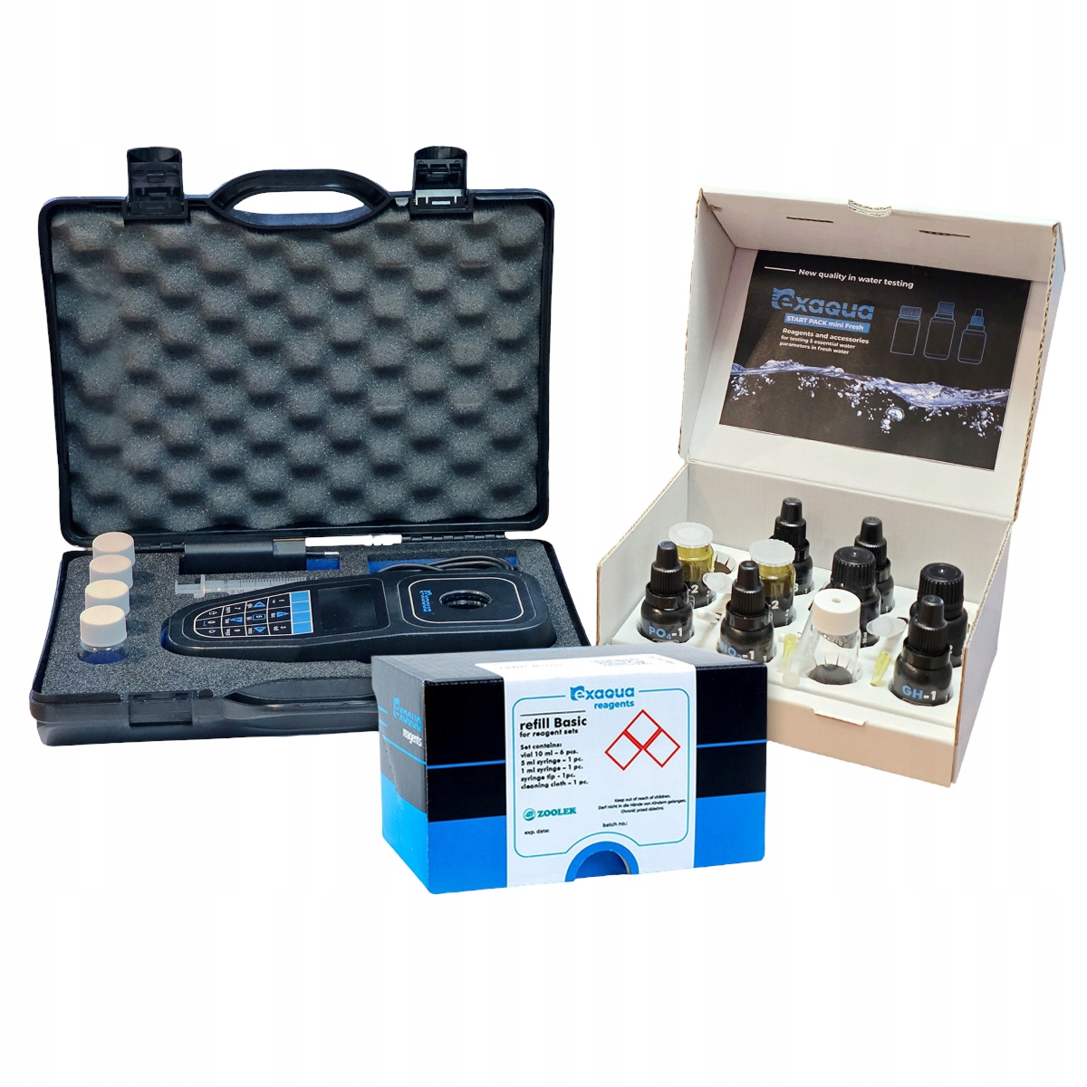Exaqua PRO3 SET1 Víceparametrový fotometr Fresh činidla a refill