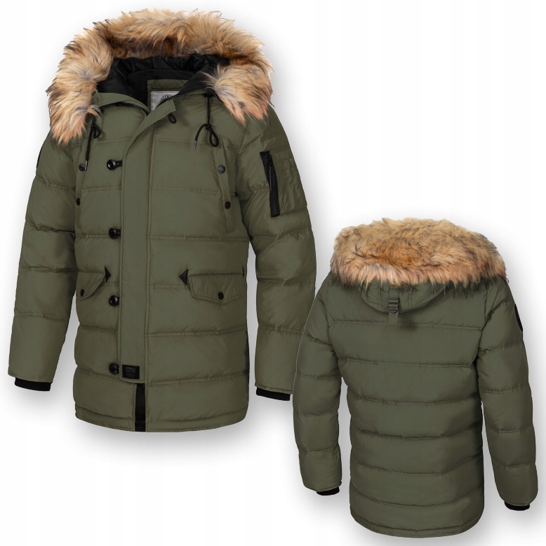 Pánská Zimní bunda Pitbull Parka s kapucí Kingston II, zateplená