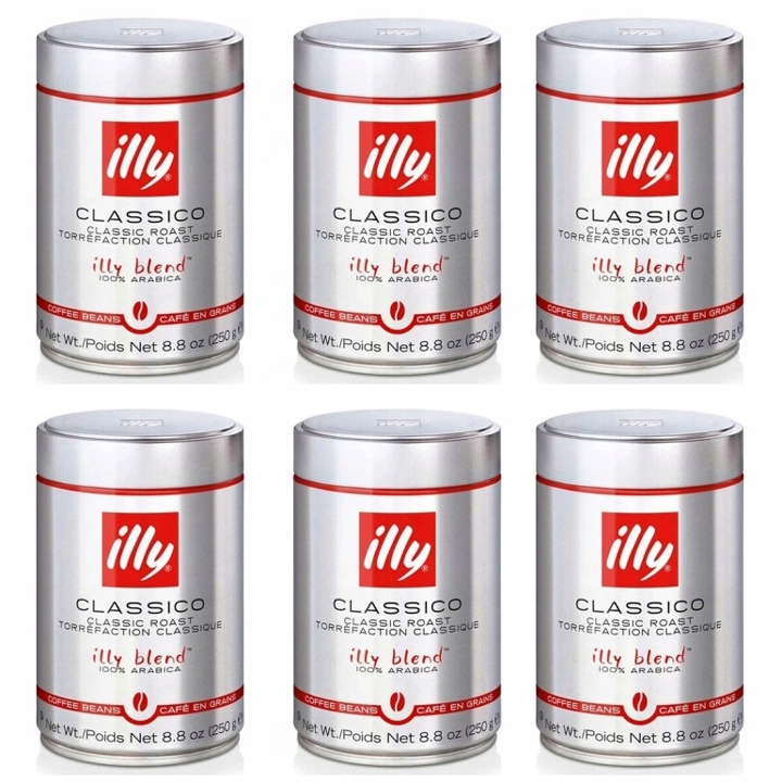 Kawa ziarnista illy Classico 100% Arabica 6x 250g