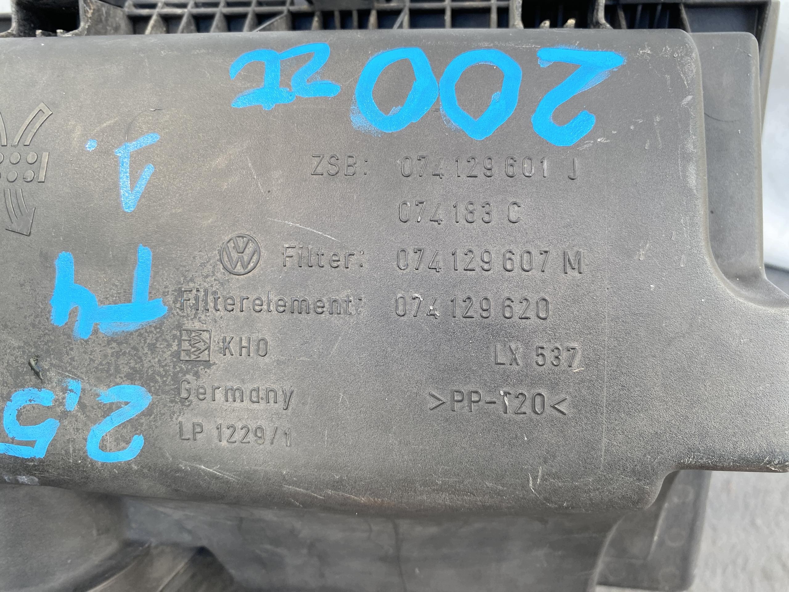 VW TRANSPORTER T4 96- Gehäuse filter luft 2.5 TDI Original 074129607N