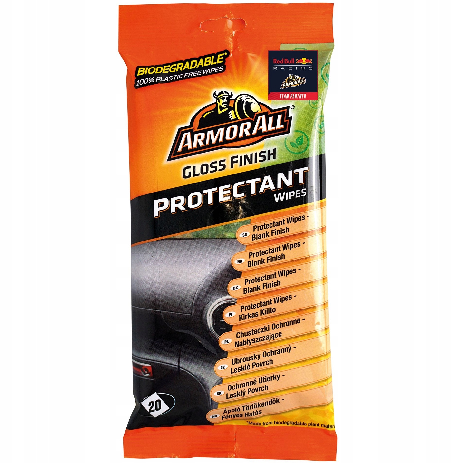 

Chusteczki do Kokpitu Armor All Nawilżane Połysk