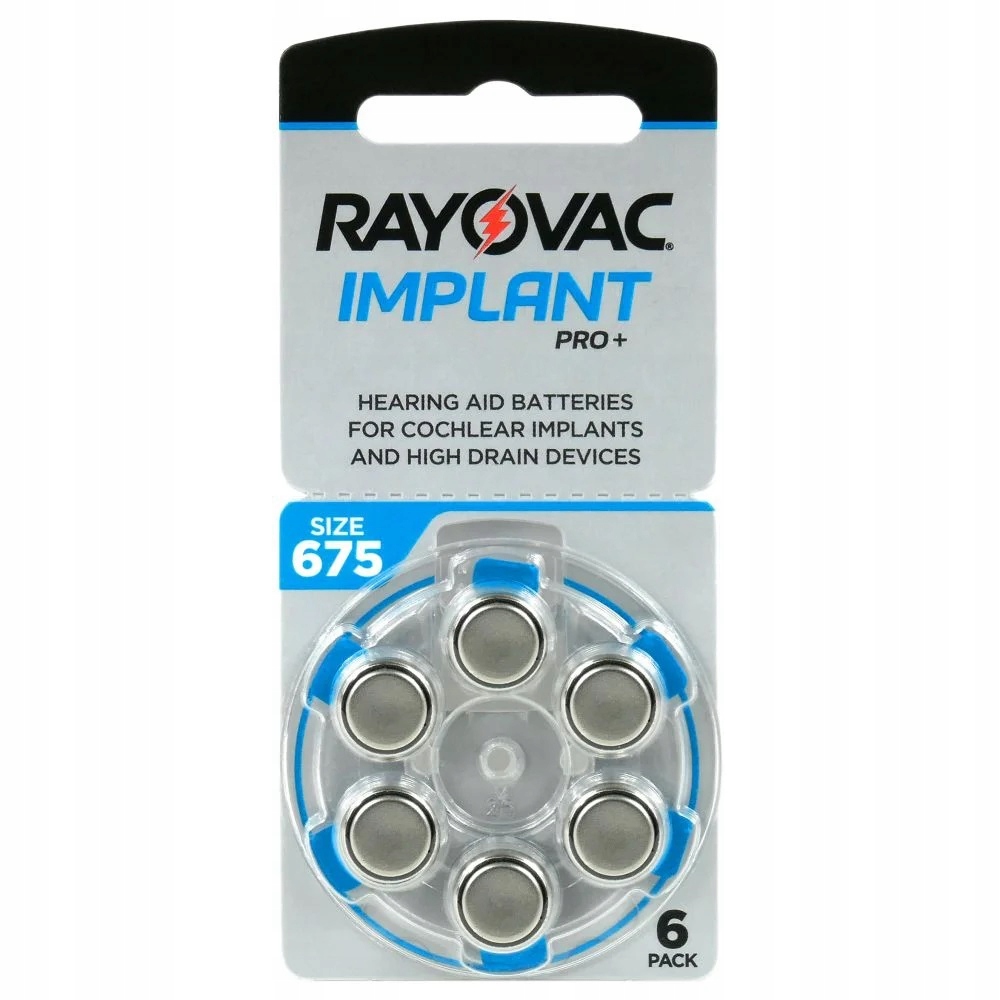 Baterie Rayovac 675 Implant Pro+ 60 sztuk