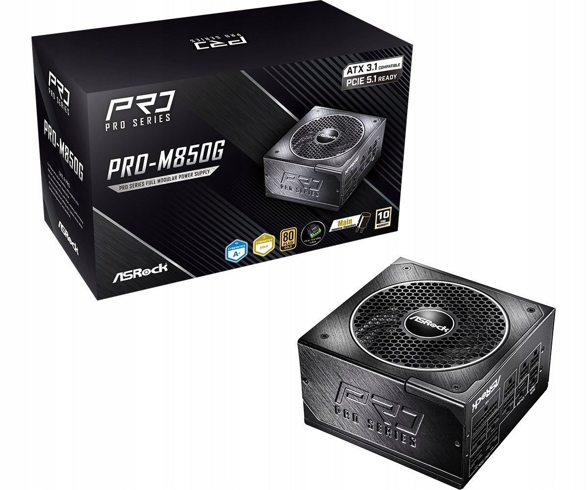 Napájecí zdroj Asrock PRO-M850G 850W 80 Plus Gold