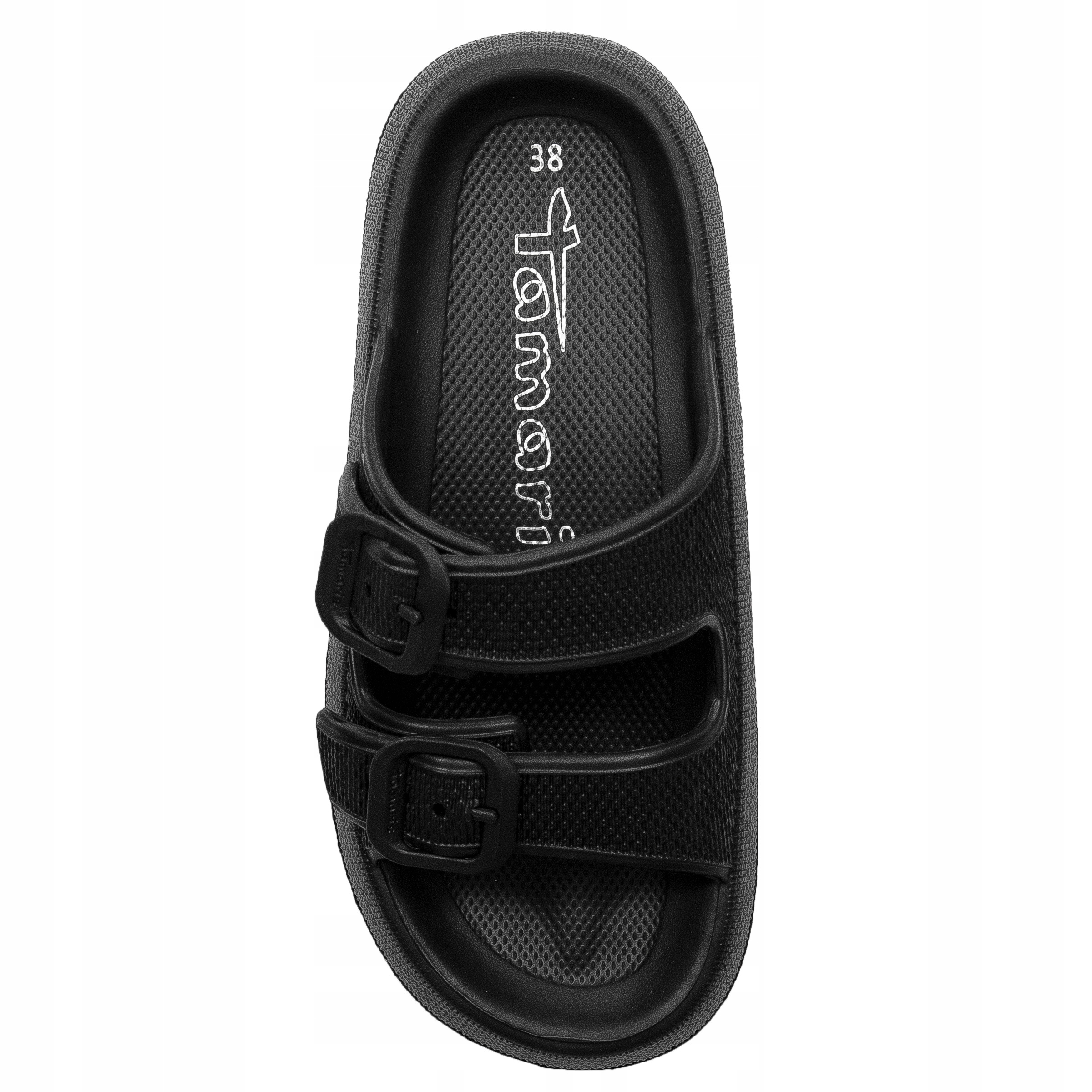 Tamaris Klapki damskie na platformie Black czarne 1-27508-42 001 r.41 Rozmiar 41