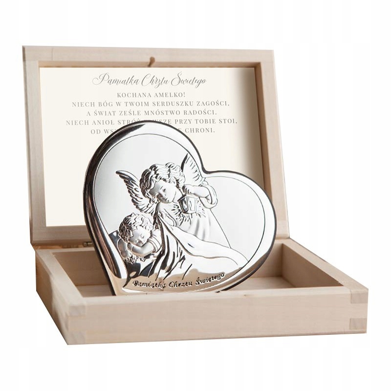 

Pamiątka Chrztu Świętego Obrazek Srebro 925 Lux