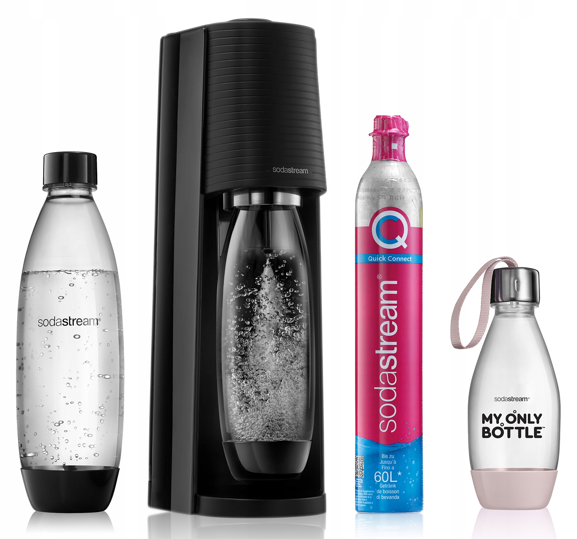 SodaStream saturator Czarny Terra butelka Mob 0,5L