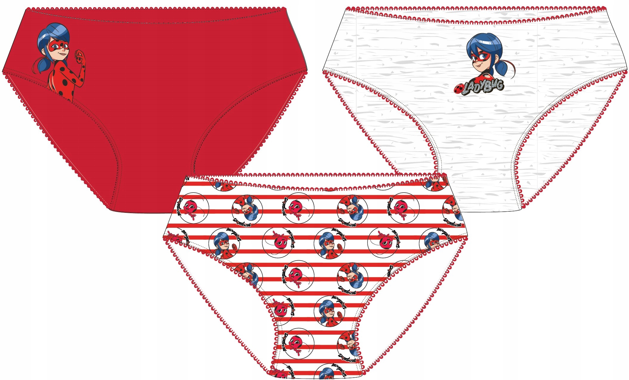 

Majtki Miraculum Majteczki Biedronka 3PACK 116/122