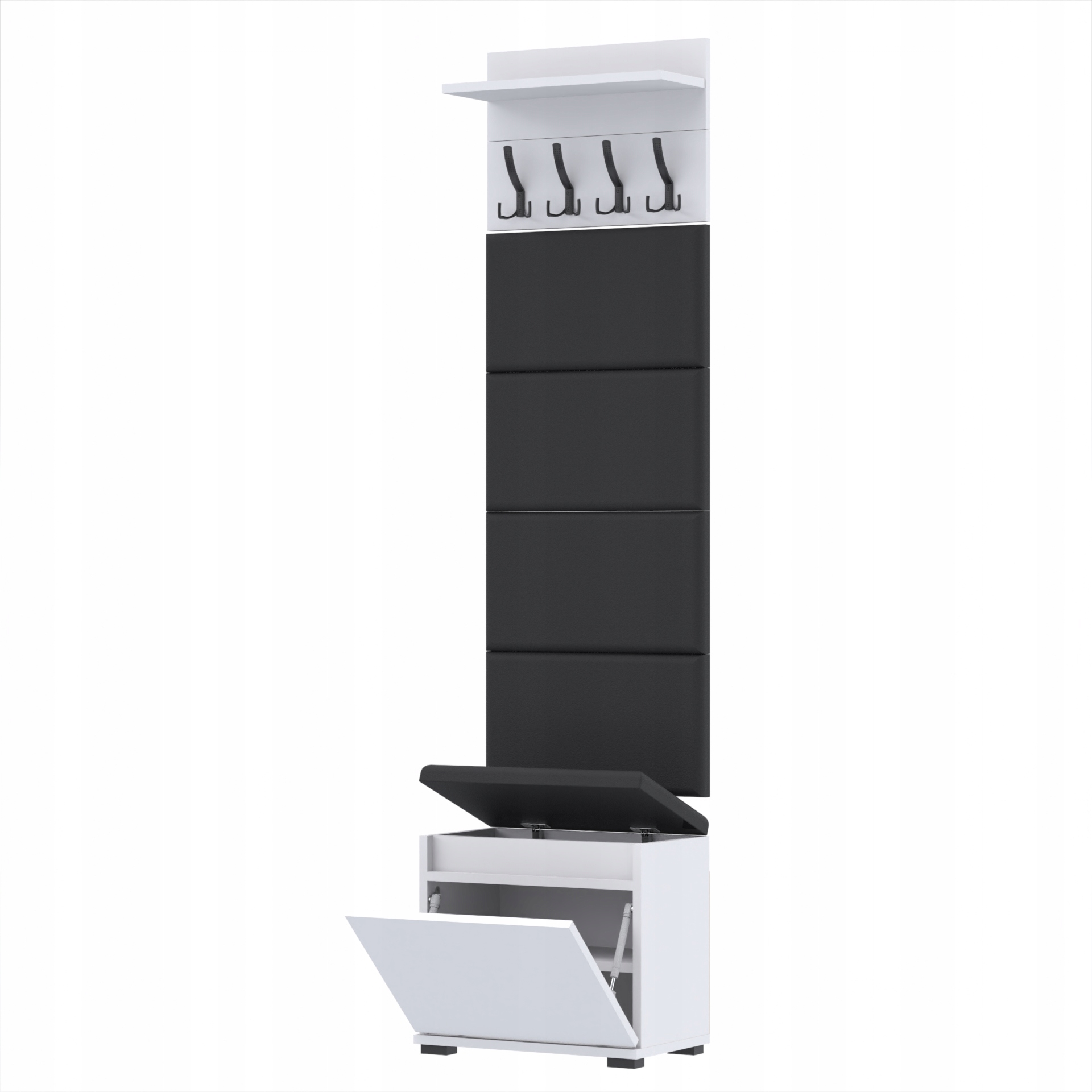 Garderoba 50x36D1N1 VB50 4Panele WP50 Biały