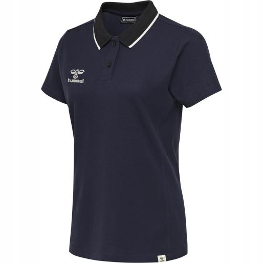 HUMMEL GRANATOWA KOSZULKA POLO LOGO KONTRAST F9A HMR__S Marka Hummel