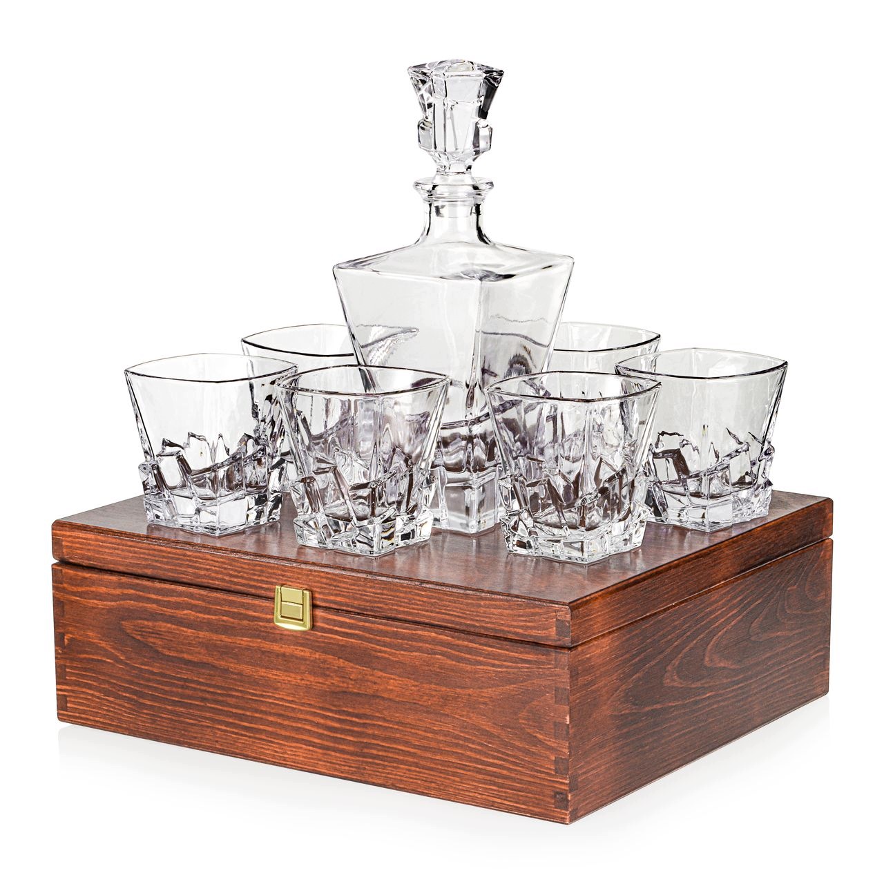 Sada na whisky 6+1 Royal karafa sklenice v krabičce s gravírováním