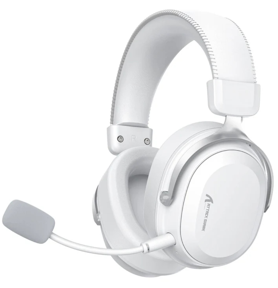 Słuchawki bezprzewodowe Attack Shark L30 Pro 7.1 Surround Białe