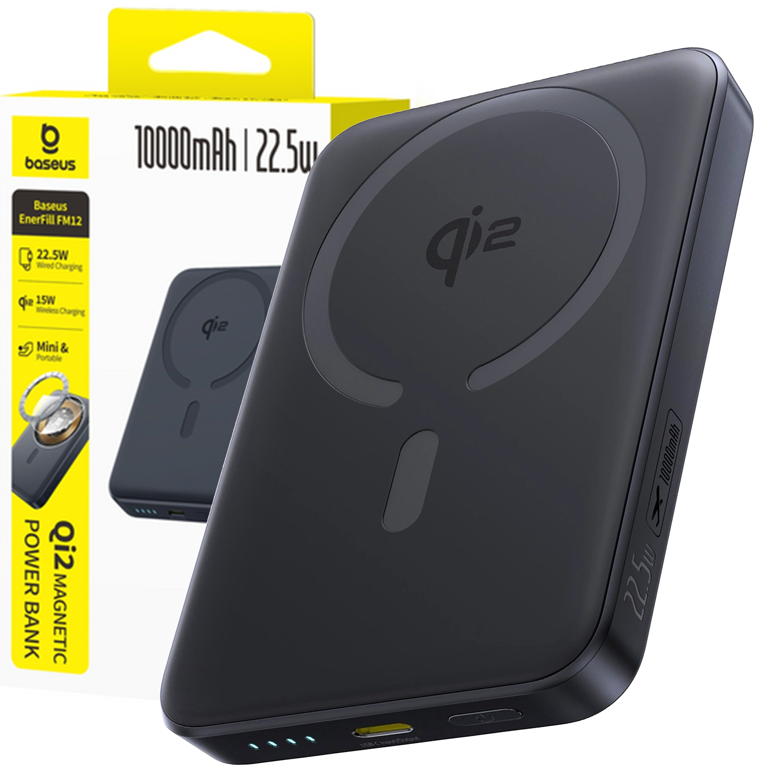 Baseus Rychlá Magnetická Powerbanka 10000 Mah Magsafe Rychlé Nabíjení Pd