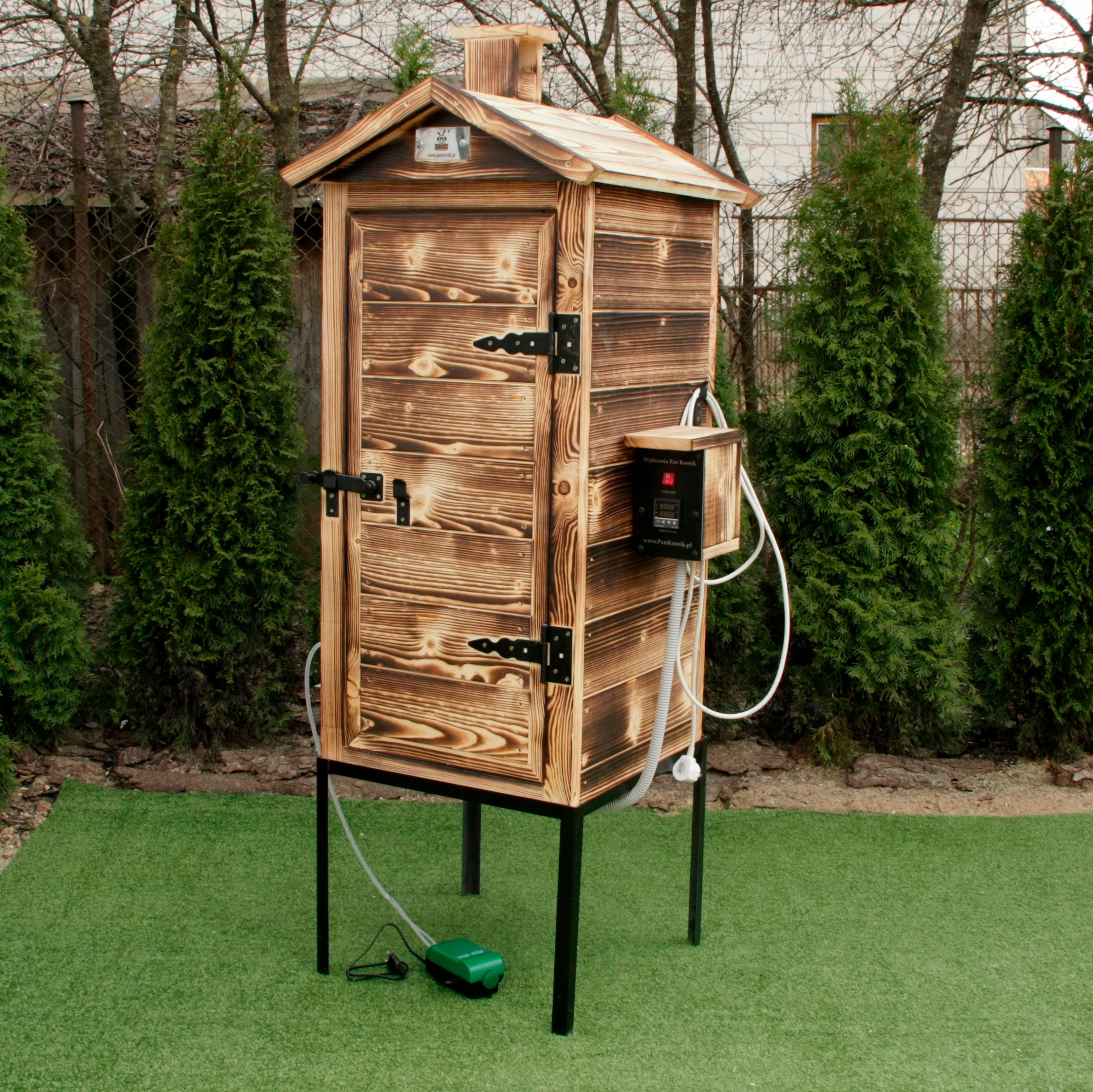 WĘDZARNIA DREWNIANA ELEKTRYCZNA DOMOWA PREMIUM 180 GOTOWY ZESTAW Producent PanKornik