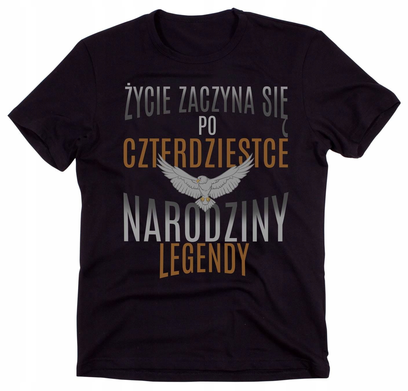 

T-shirt koszulka na 40-te urodziny roz S