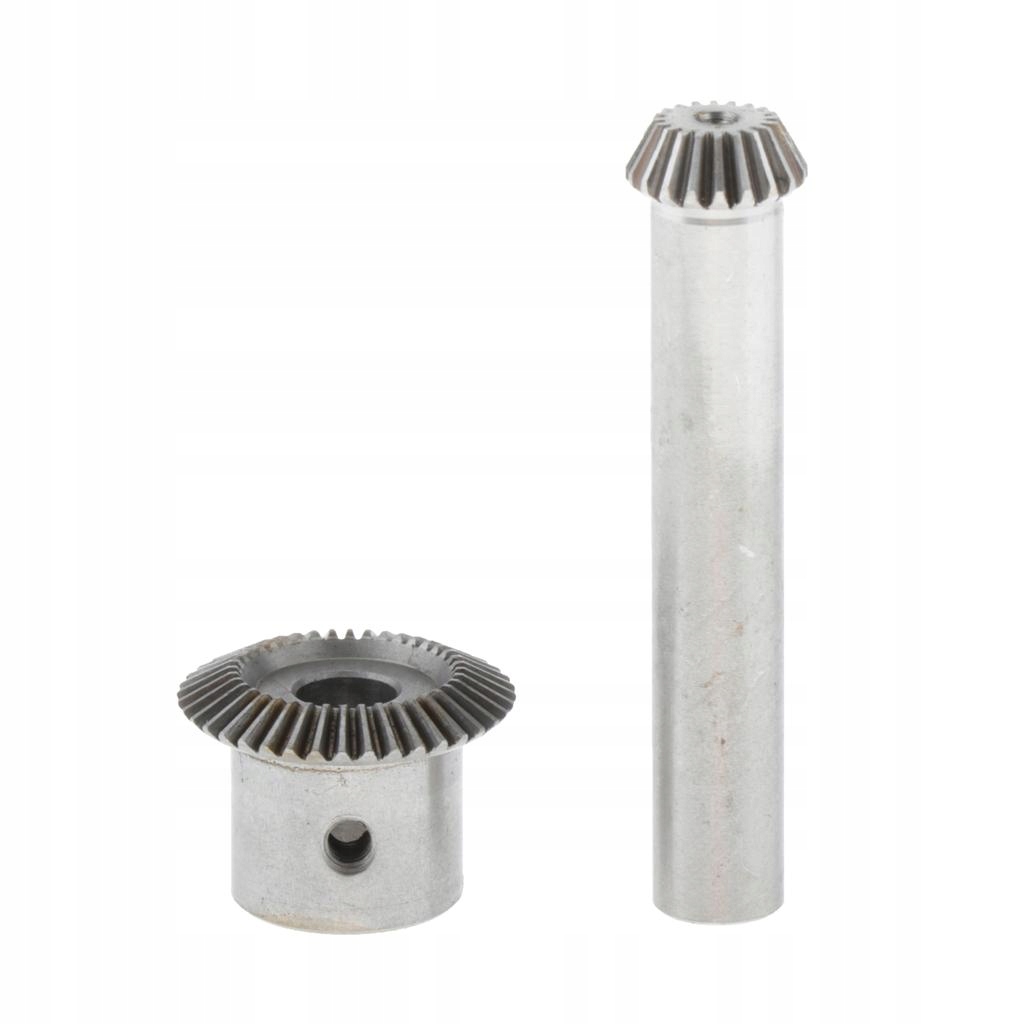 260904 - 2x модуль 0,5 сталева конічна шестерня 20 і 40, 6 мм