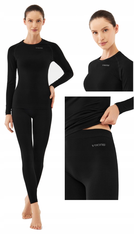 Dámské termoaktivní spodní prádlo Viking Ritra černé 09 S