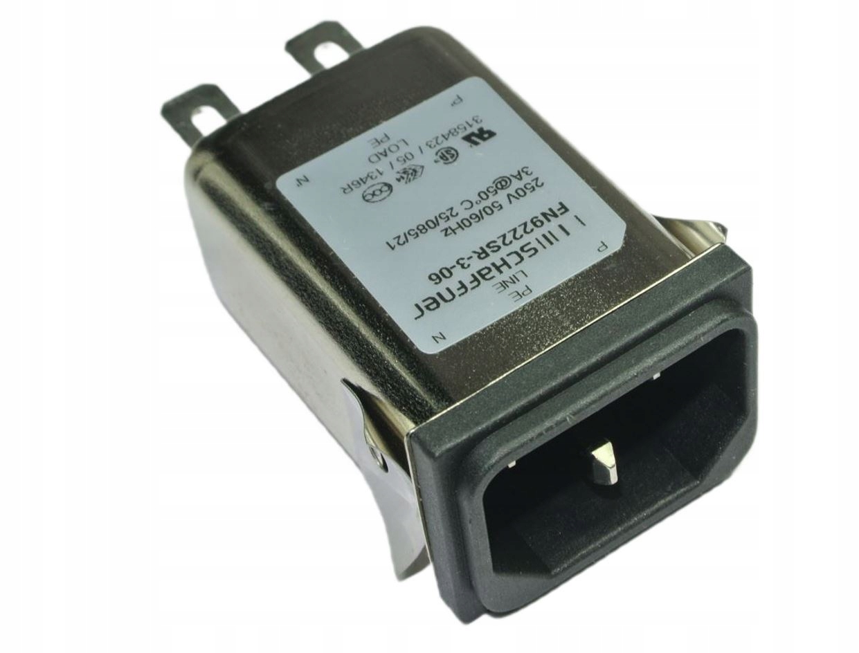 FN9222SR-3-06 Schaffner Złącze zasilające Ac 3A 250V