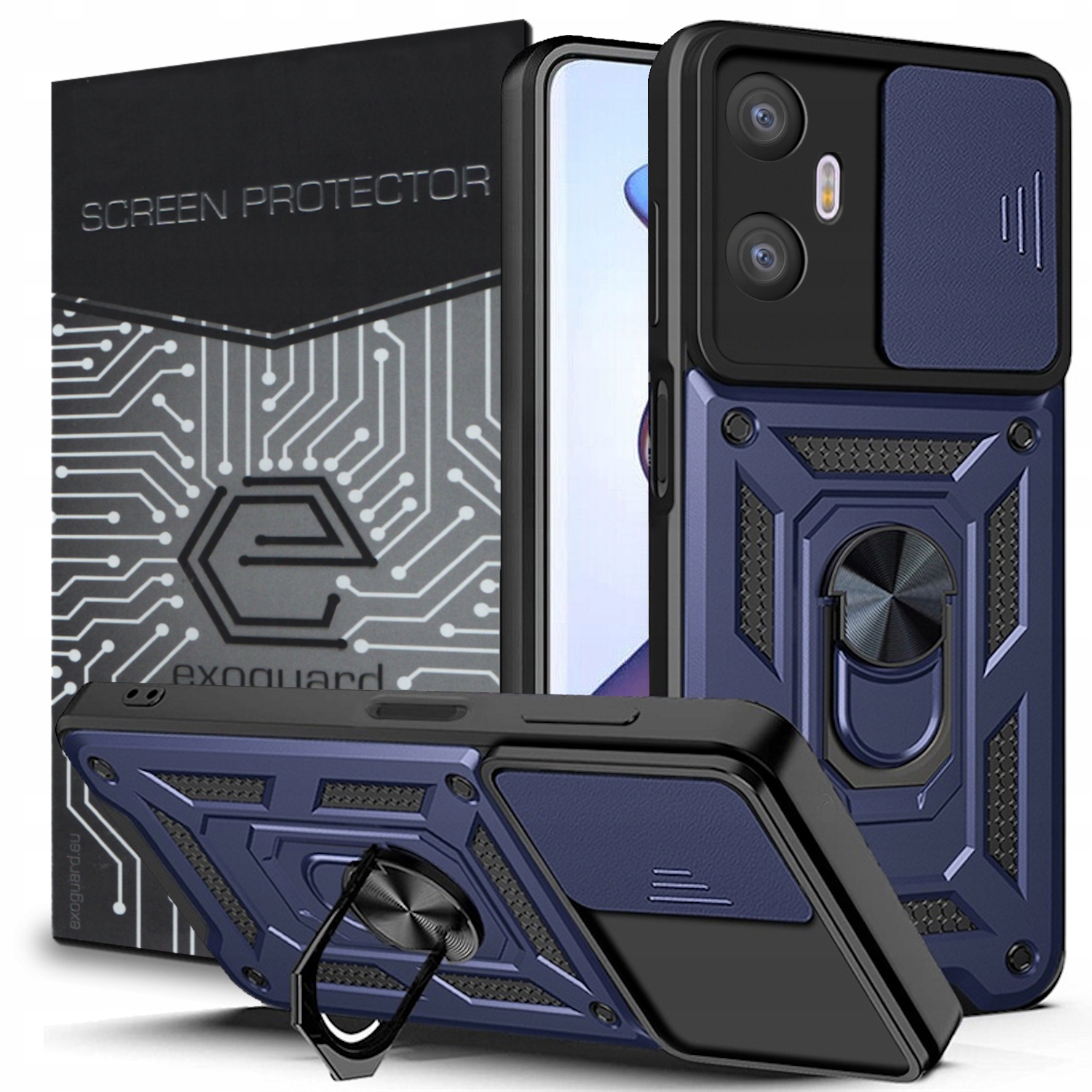 

Etui Pancerne Obudowa Szkło do Infinix Hot 20 5G