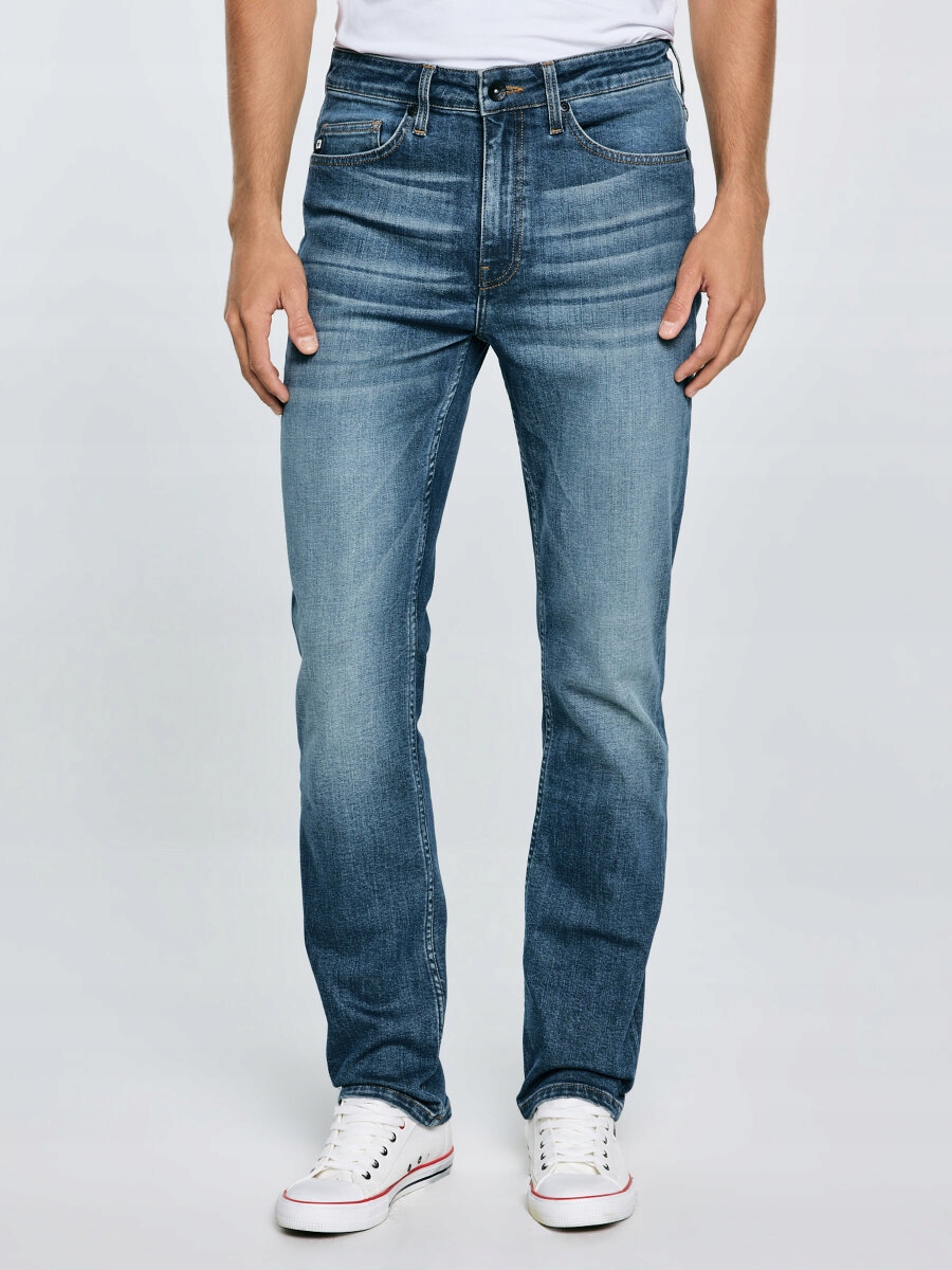 Big Star Pánské Džíny Přiléhavé Tmavě Modré Terry High Waist 329 W34 L34