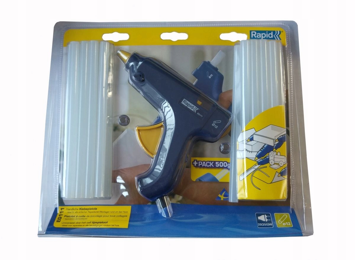 Pistolet do kleju Rapid EG111 40303076 + klej Marka Rapid