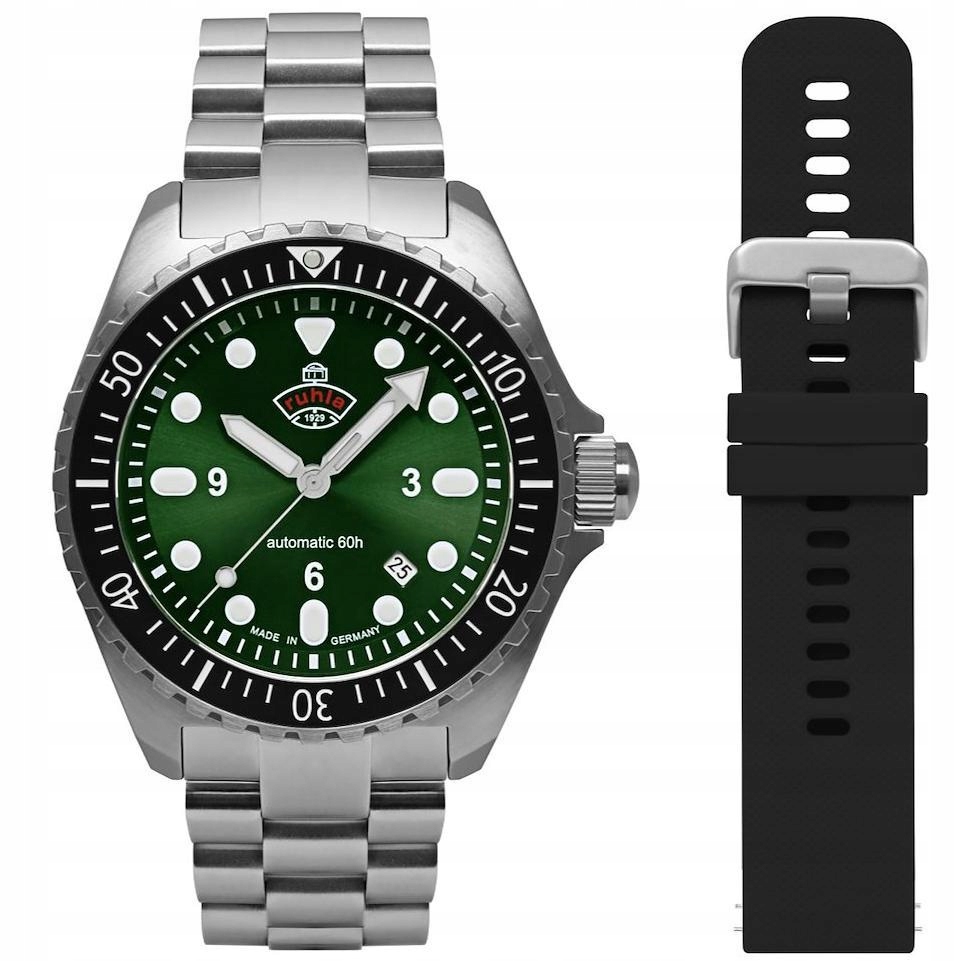 Nový Originální Pánské hodinky Ruhla 1929 Nva Kommando 4960M-4_SET Automat