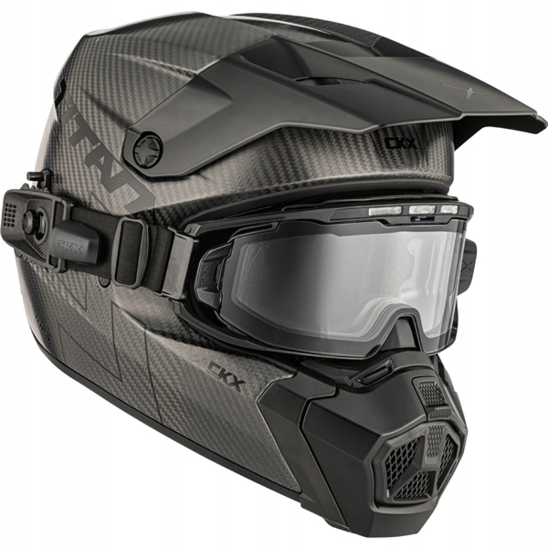 Prilba Na Snežný Skúter Ckx Titan Ams Carbon Matt L Okuliare Apex Smoke