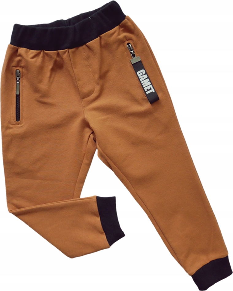 

Chłopięce spodnie dresowe ściągacz Gamet 110 camel