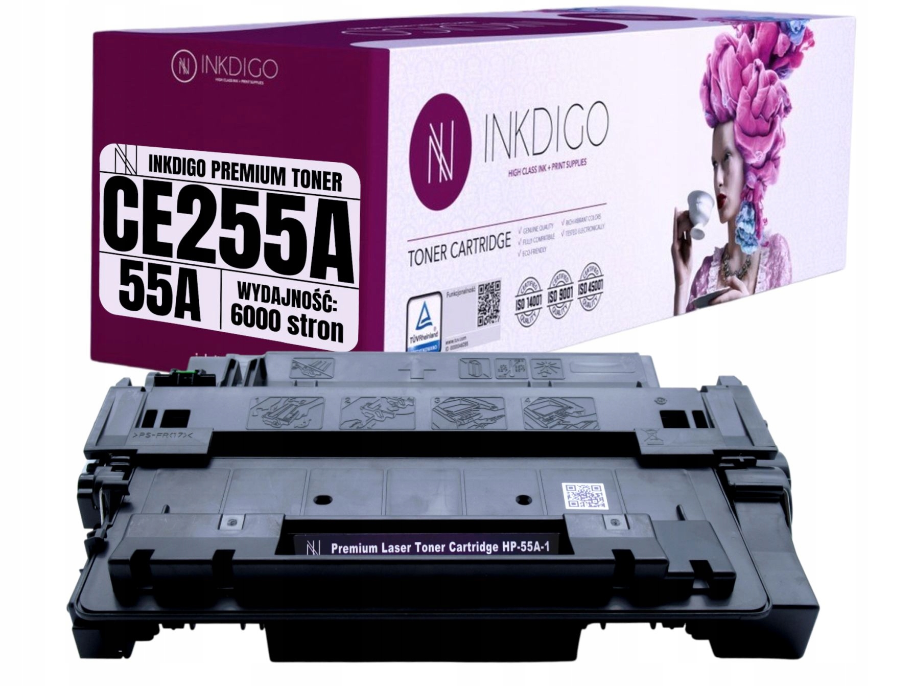 TONER do HP 55 CE255A LASERJET P3010 P3015 NOWY