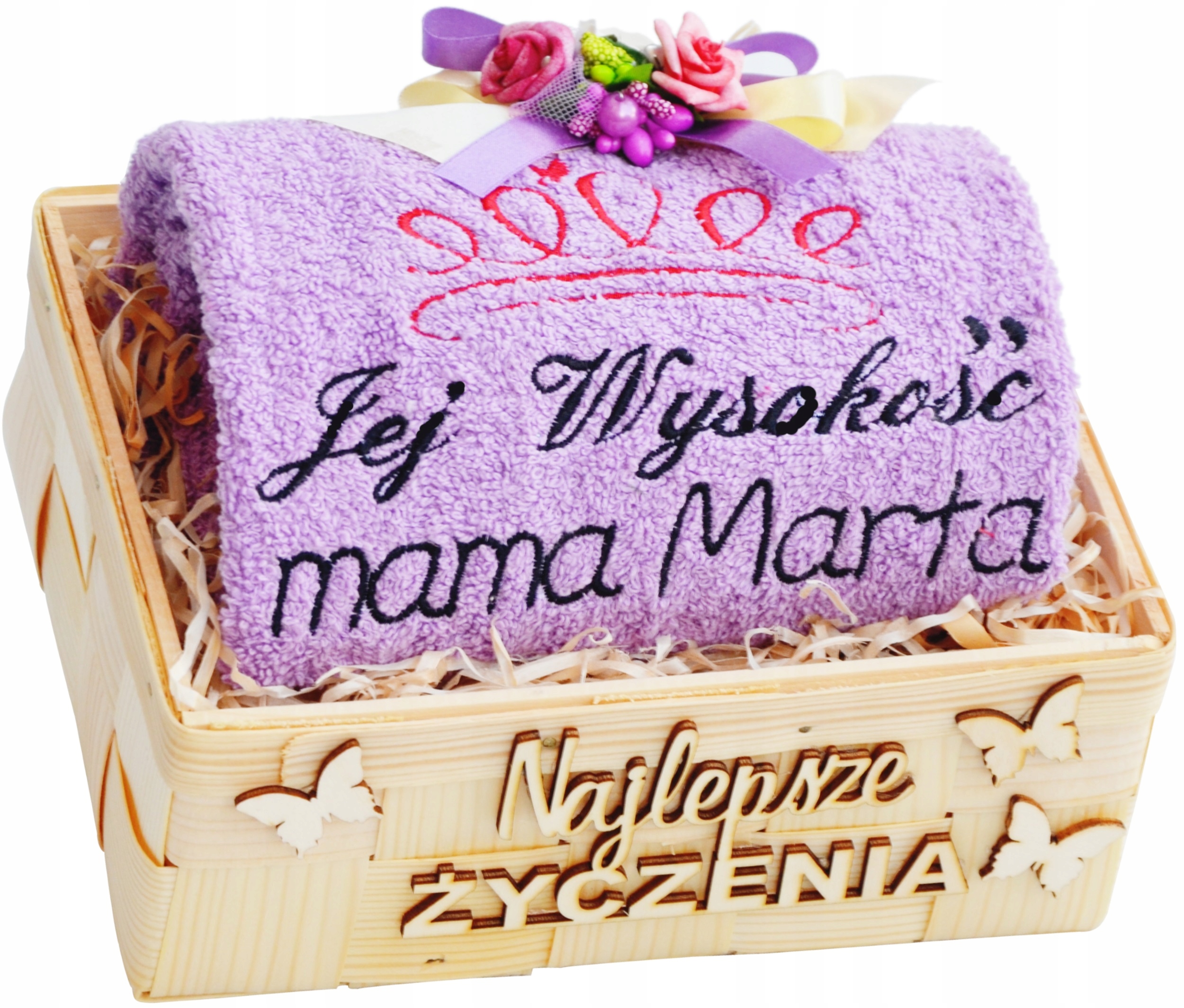 

dla Mamy Ręcznik z Twoim Haftem Imię