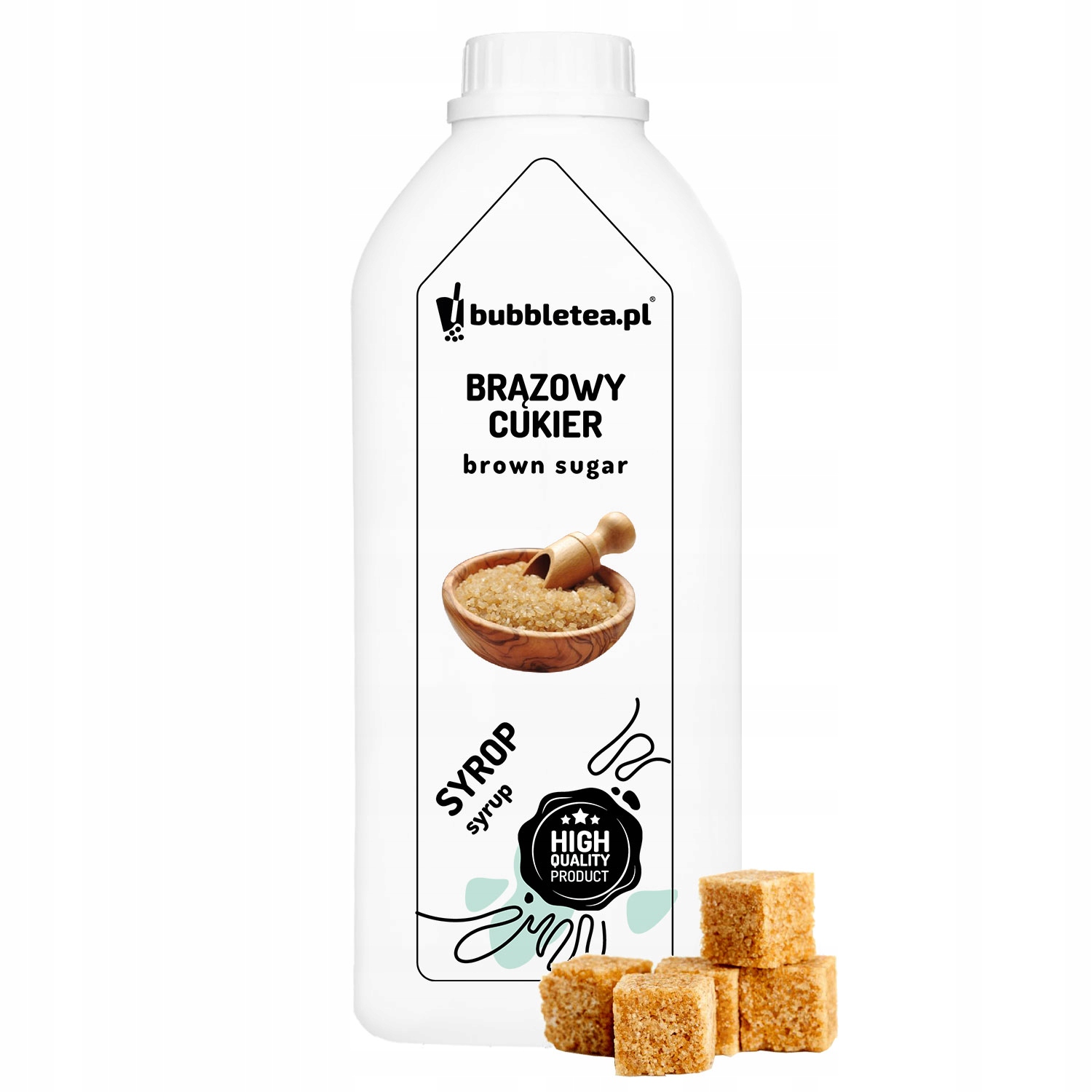 Bubble Tea Syrop Brązowy Cukier 2,5 kg sok koncentrat Crazy Bubble do kawy