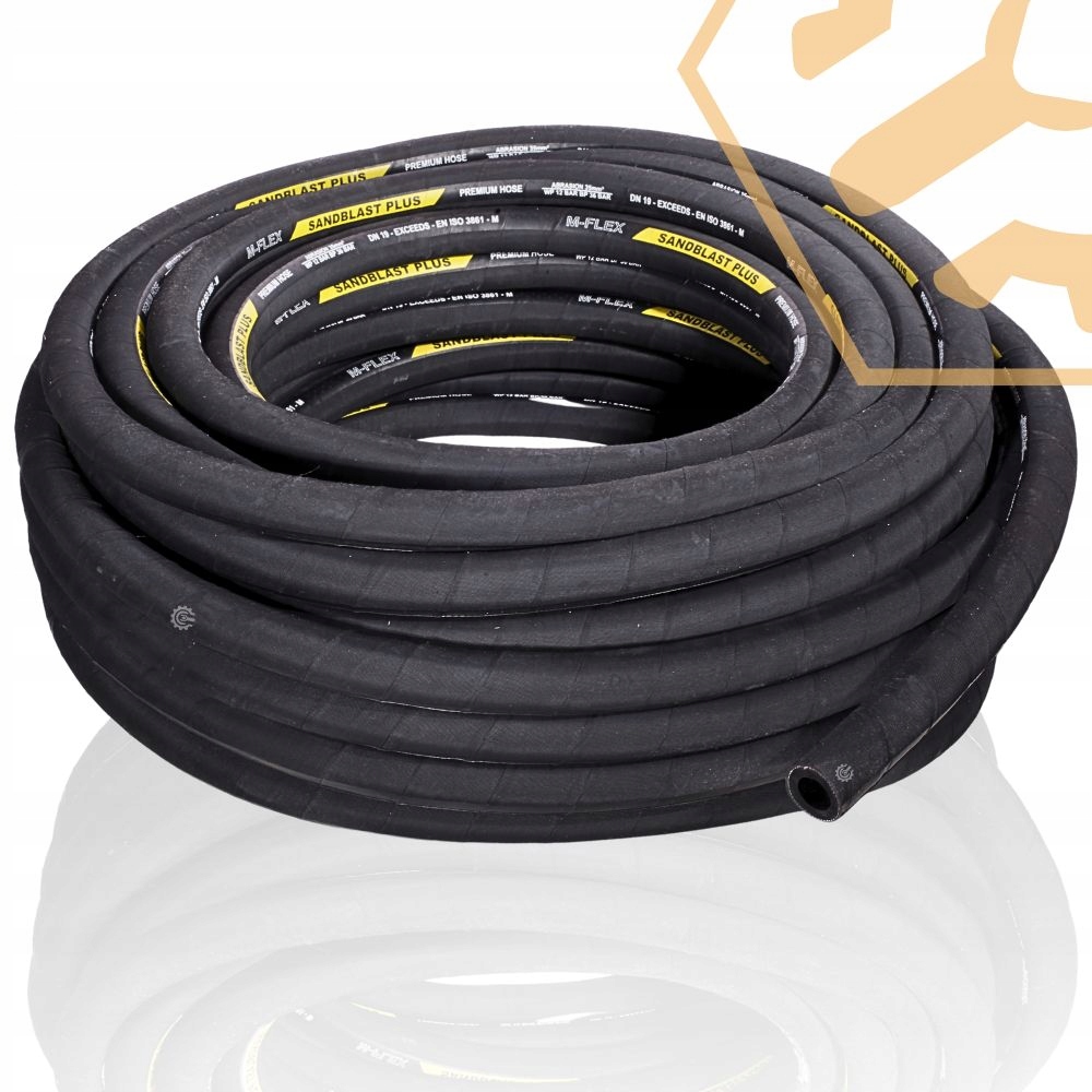 10m wąż do piaskowania 3/4" śrutowania 19mm M-flex nhp 34 cqp do piaskarki Kod producenta PWT-19 piaskarka wąż syfonowa syfonowej mocny