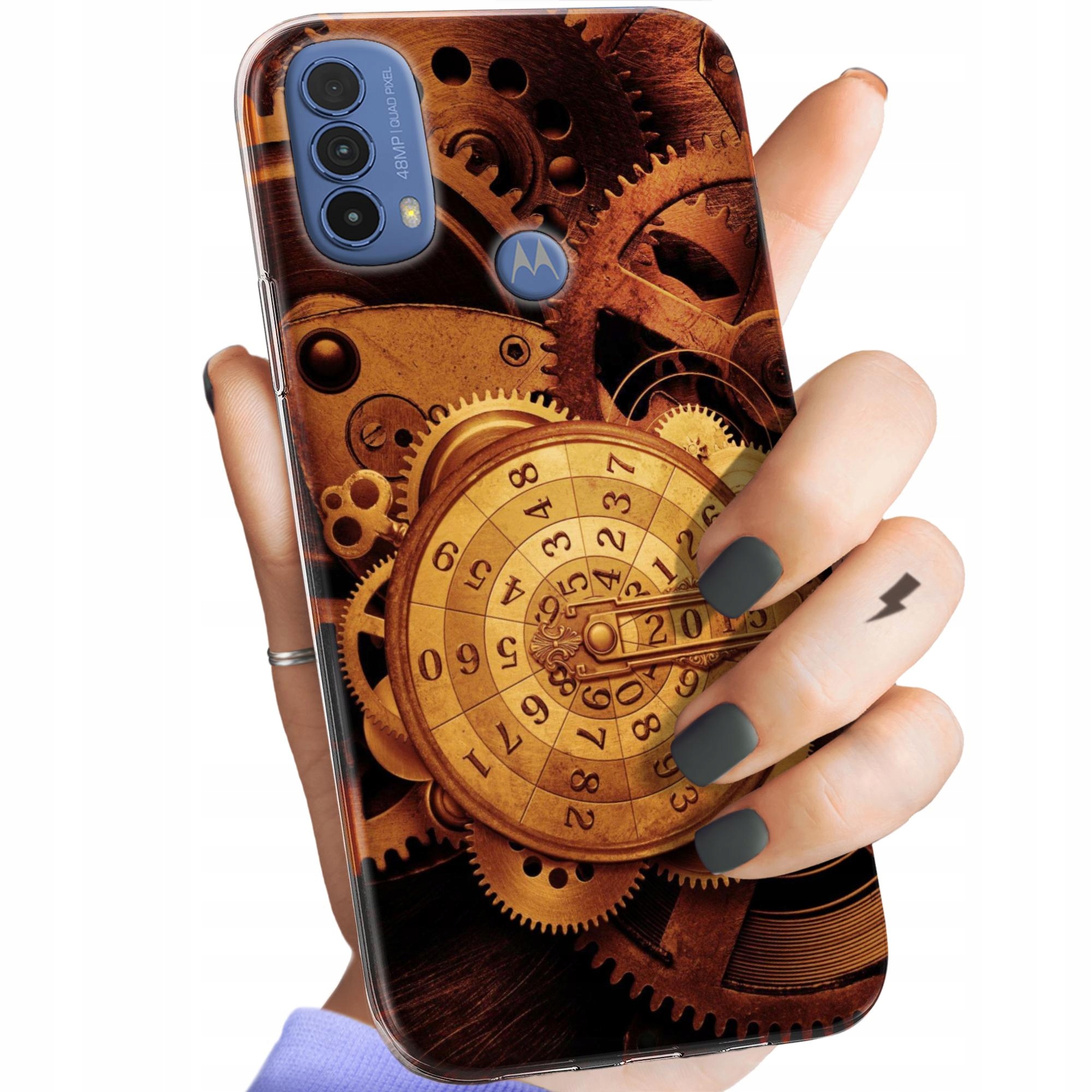 Etui Do Motorola Moto E30 E40 Zegary Czas Zegarmistrz Obudowa Case
