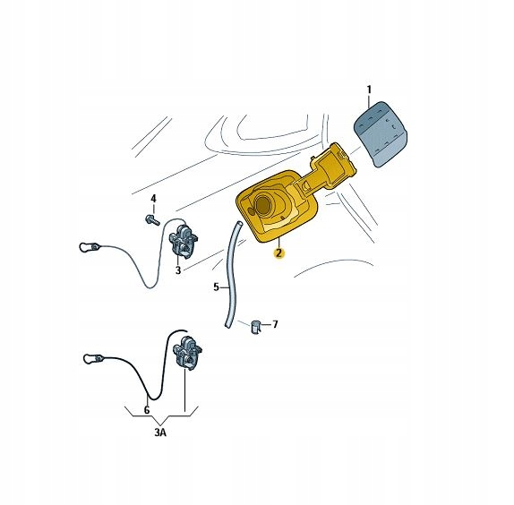 WKLAD WLEWU PALIWA KLAPKA BOCZNA AUDI A4 B9 ASO Weight with packaging 2 kg