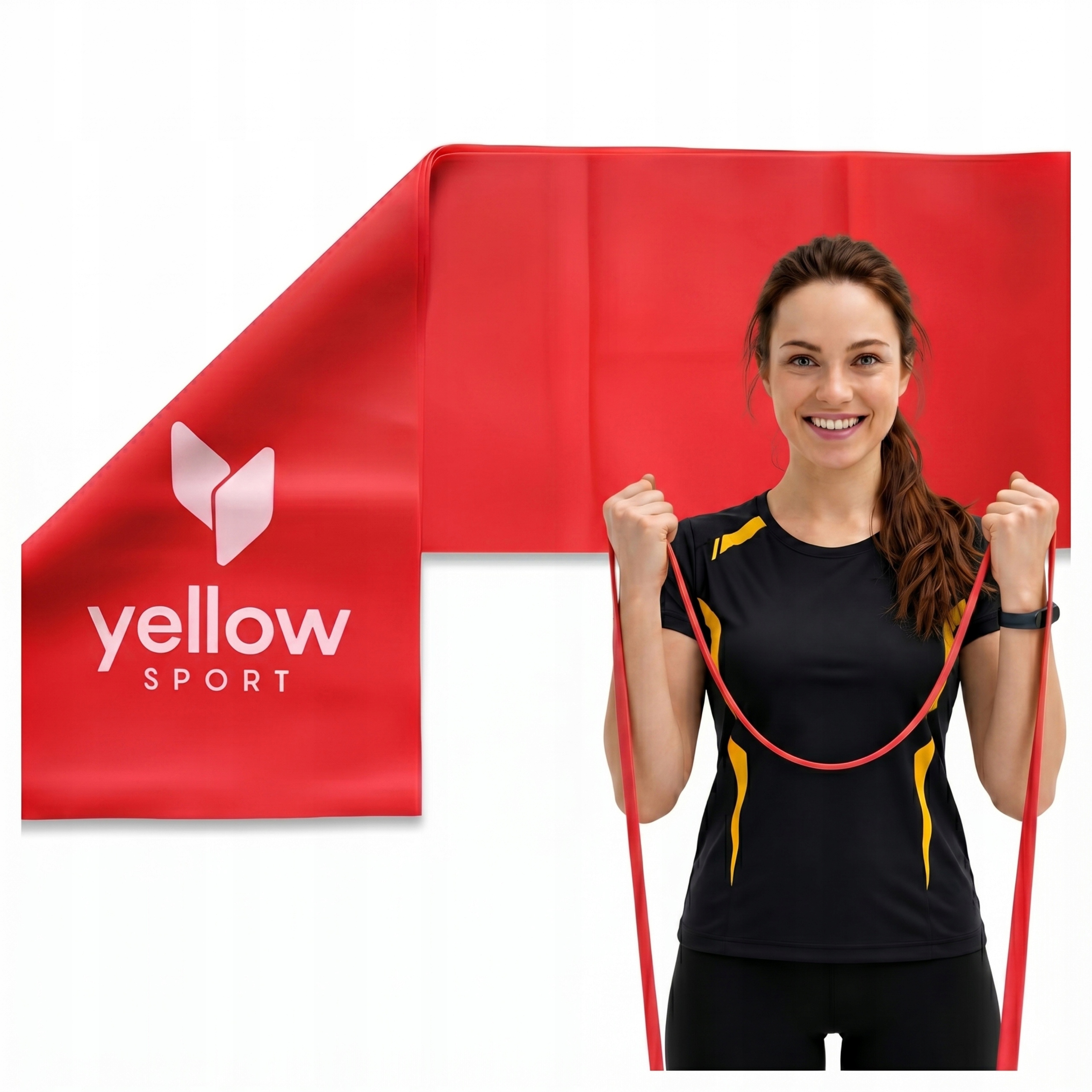 Taśma Oporowa Do Ćwiczen Nóg Guma Rehabilitacyjna 2m 15 cm x 2 m 2-4 kg