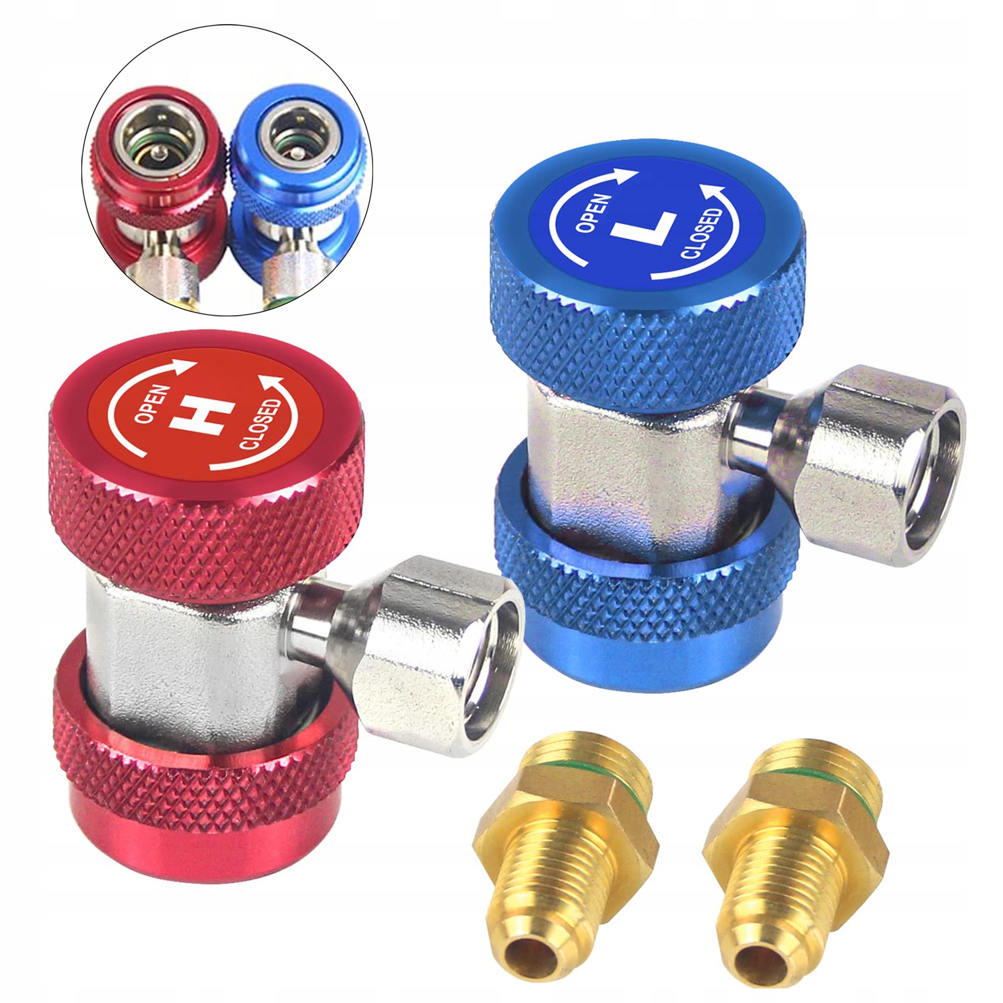 Szybkozłącza Złączki Złącza Do Klimatyzacji samochodowej czynnik R134a 1/4"