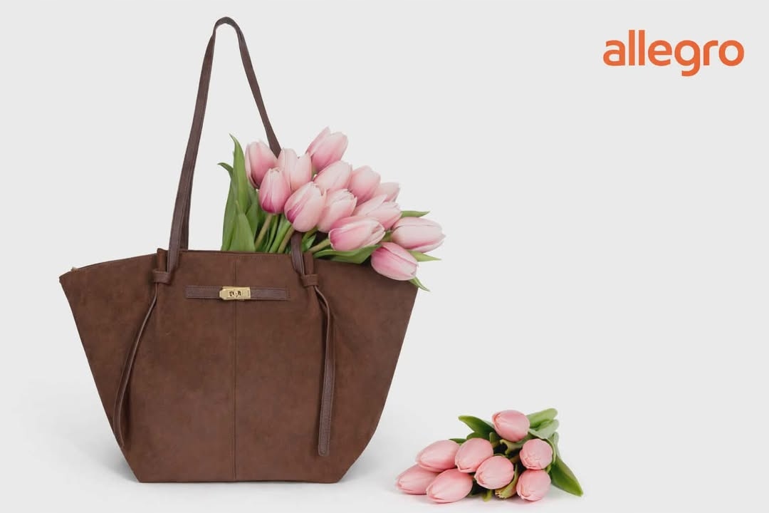 Gallantry Paris kabelka shopper Čokoládová Semišový zip Coffee