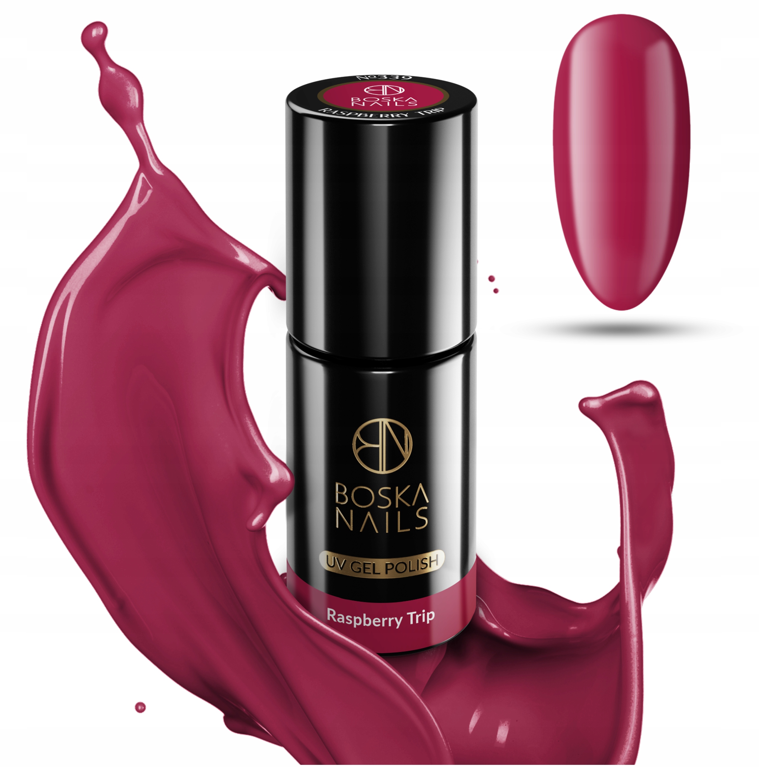 LAKIER HYBRYDOWY UV LED RASPBERRY TRIP 339 MALINA