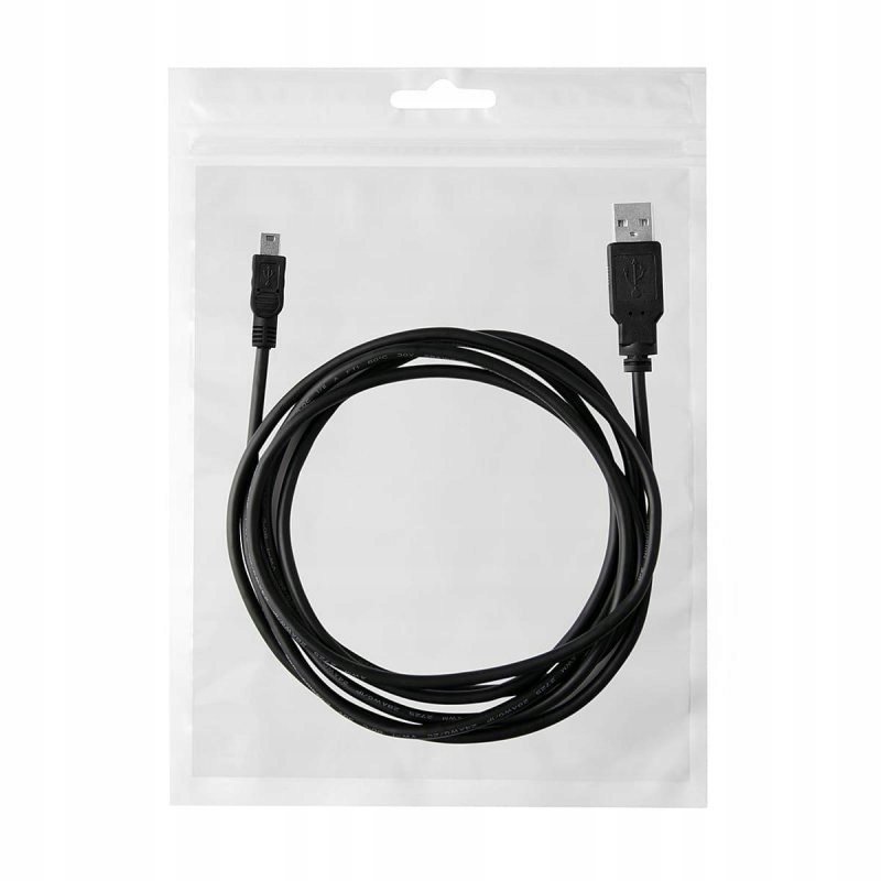 Kabel Reverse USB/Mini 2A, 2m czarny Bag