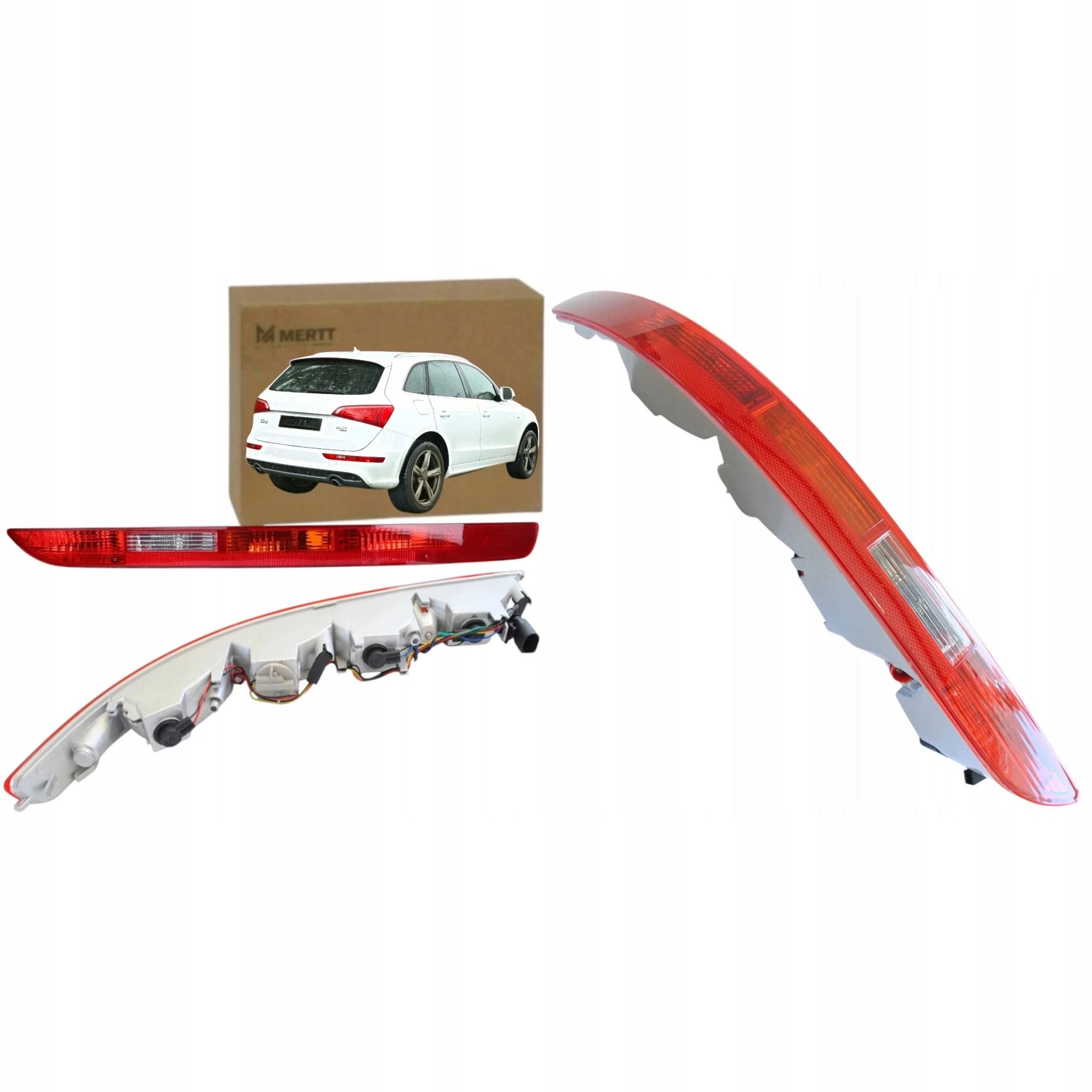 Audi Q5 Zadní Světla V Nárazníku Protimlhová 2008-2016 Komplet Levá Pravá