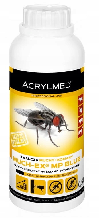 

Much-ex BLUe niebieski 0,5kg zwalcza muchy komary