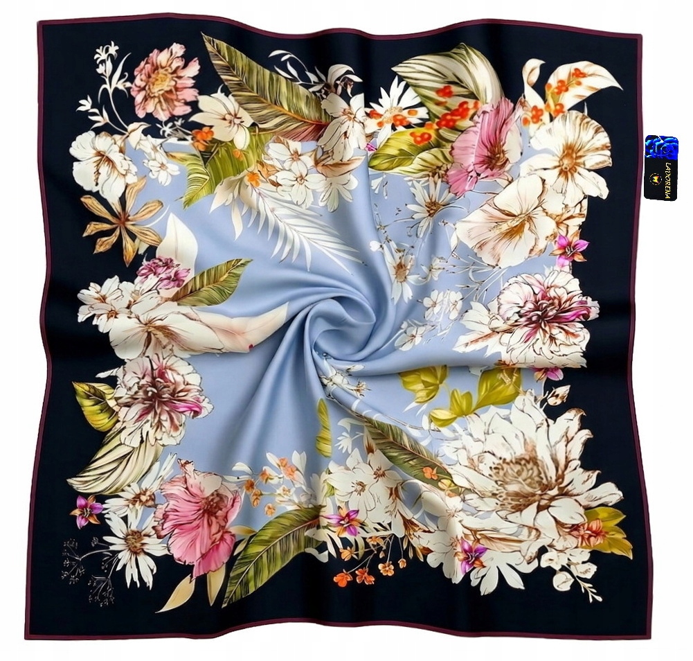 Hedvábný Šátek 100% Hedvábí Morušová Značka Prémiová Kvalita+